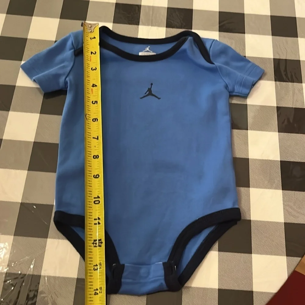Jordan Jumpman Baby Onesie Bodysuit Blue Size 3-6 months Michael Jordan